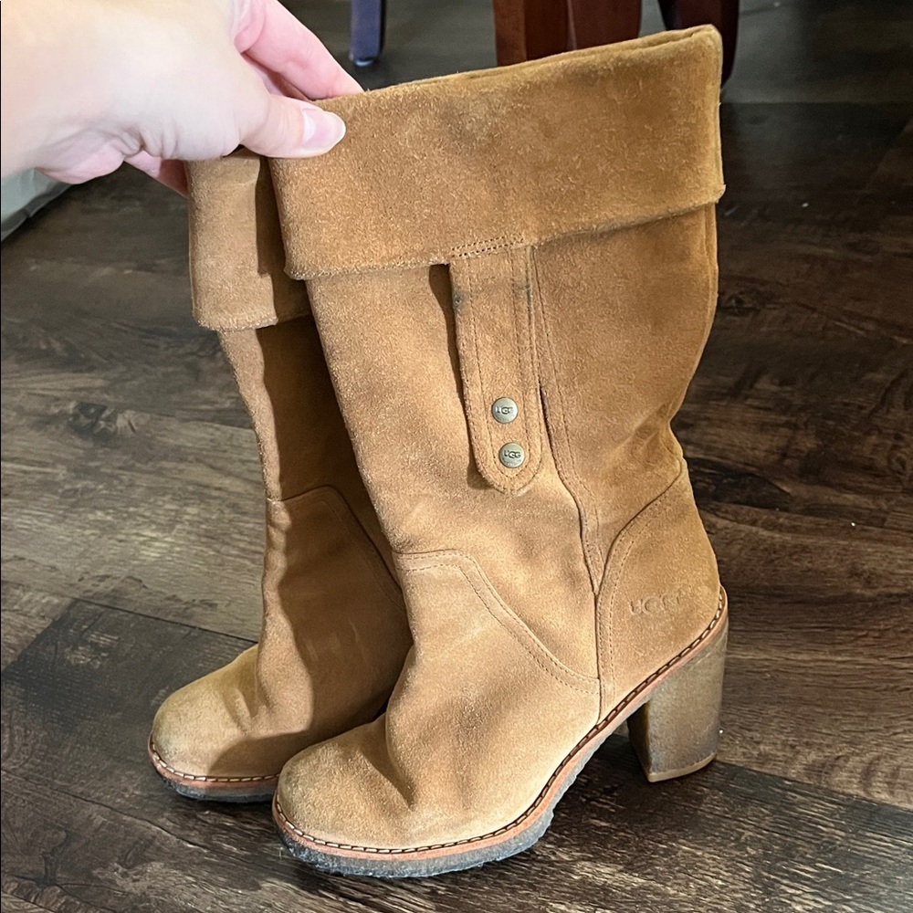 UGG Women's Brown Heeled Boots